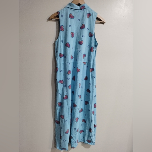 Zip Code blue dress with hearts - Picture 4 of 5